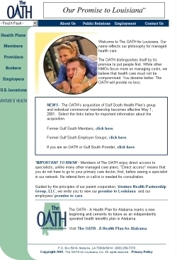 The Oath of Louisiana web site